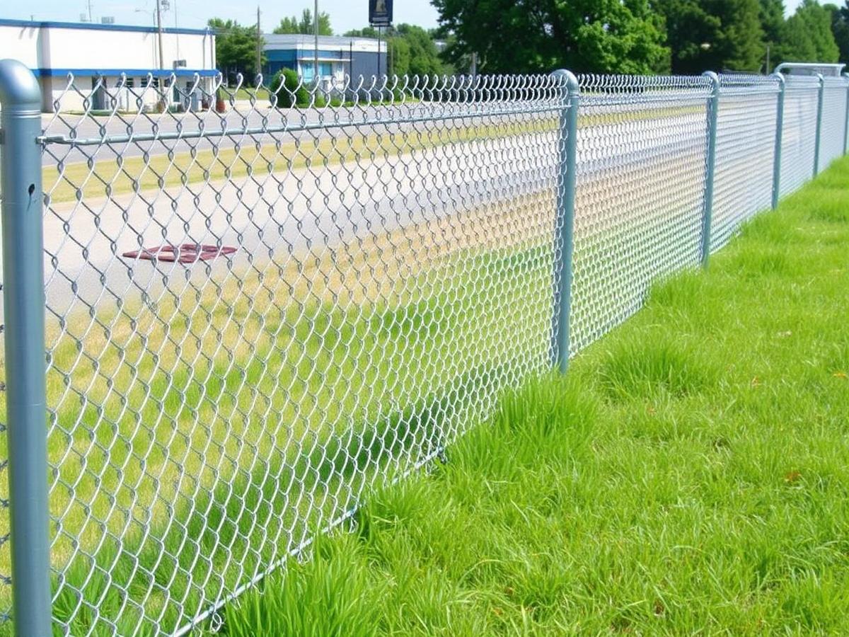 Chain-link enclosure