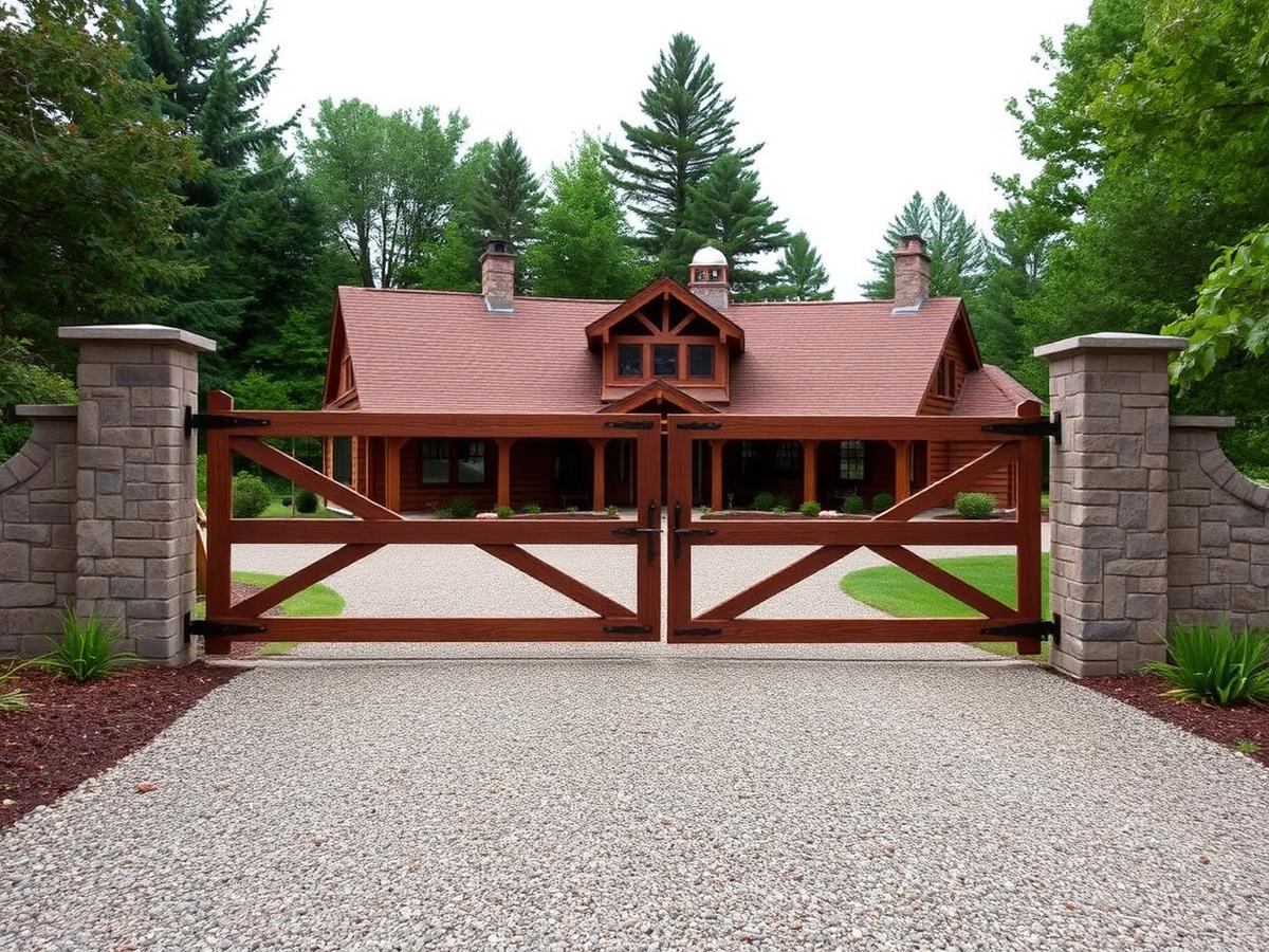 Custom driveway gate